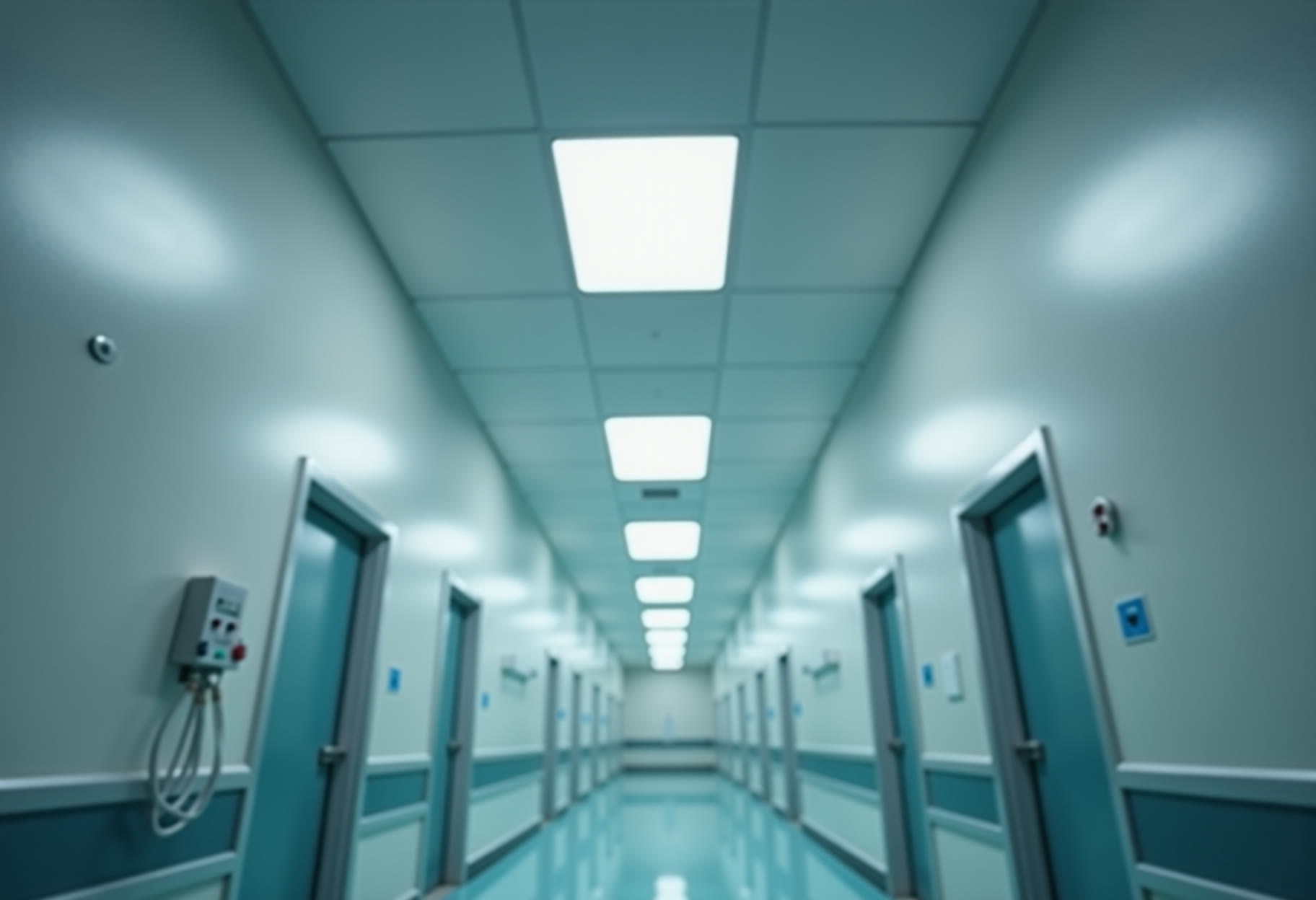 Zone light bank above nurses station